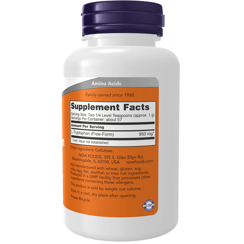 Supplement bottle with purple cap and orange label on a white background