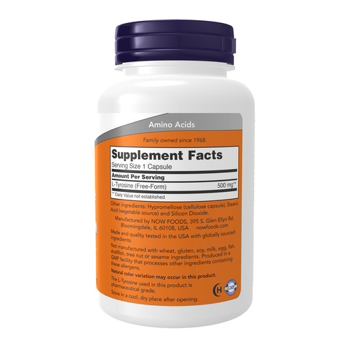 Supplement bottle with label on a white background