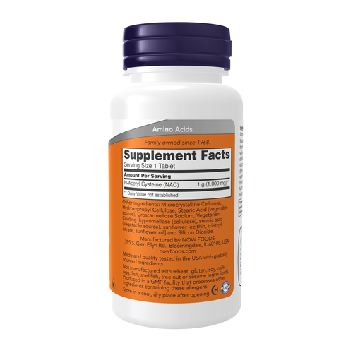 Supplement bottle with orange label on a white background