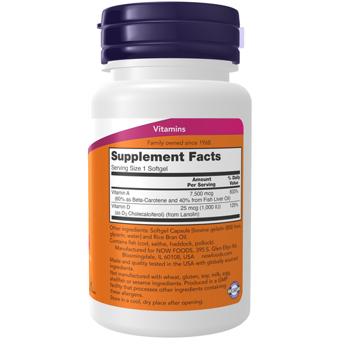 Supplement bottle with label on a white background
