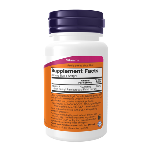 Supplement bottle with label on a white background