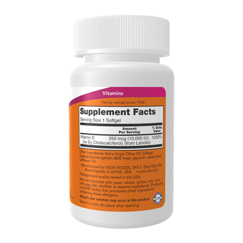 Supplement bottle with label on a white background