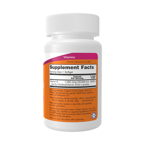Supplement bottle with label on a white background