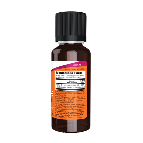 Supplement bottle with label on a white background
