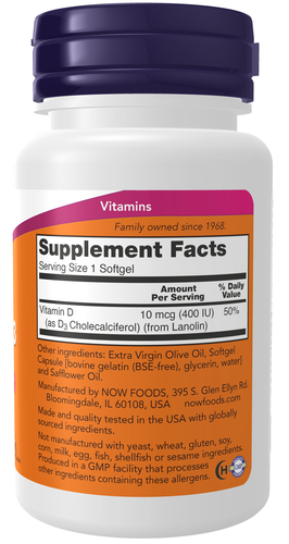 Supplement bottle with label showing vitamins and supplement facts.