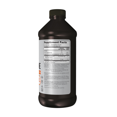 Supplement bottle with label on a white background