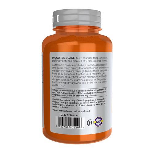 Orange supplement bottle with white label on a white background