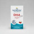 Nordic Naturals DHA fish oil supplement packaging on a white background