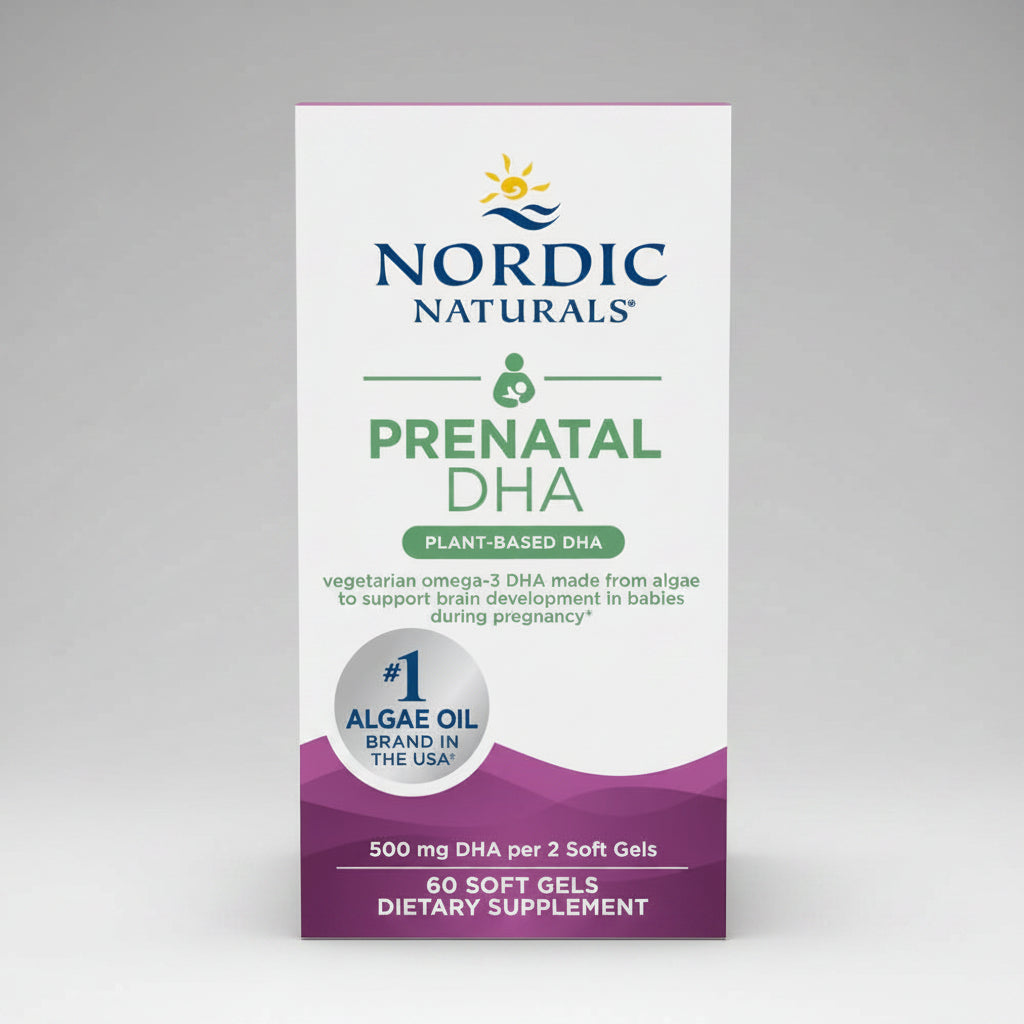 Nordic Naturals Prenatal DHA 60 Soft Gels (250 mg per Soft Gel)
