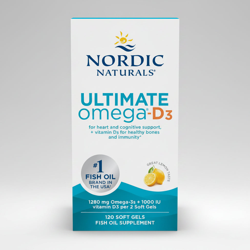 Nordic Naturals Ultimate Omega®-D3 Lemon 120 Soft Gels