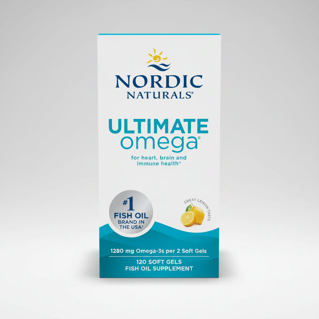 Nordic Naturals Ultimate Omega® Lemon 120 Soft Gels (640 mg per Soft Gel)