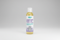 Bottle of Now Baby Soothing Baby Oil with lavender flavor on a white background