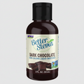 Bottle of Better Stevia Dark Chocolate liquid sweetener on a white background