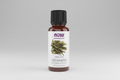 Bottle of NOW Citronella essential oil on a white background