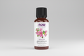 Bottle of NOW Essential Oils Geranium oil on a white background