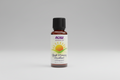 Bottle of NOW Essential Oils 'Good Morning Sunshine!' on a white background