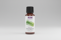Bottle of NOW Essential Oils lemongrass oil on a white background