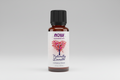 Bottle of NOW Essential Oils Naturally Loveable romance blend on a white background