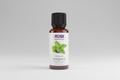 Bottle of NOW Essential Oils oregano oil on a white background