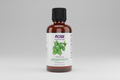 Peppermint essential oil bottle with NOW brand on a white background
