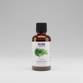 Bottle of NOW Essential Oils rosemary oil on a white background