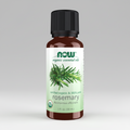 Bottle of NOW Organic Essential Oils Rosemary on a white background