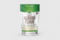 Package of NOW Organic Almond Flour with green and white design