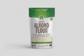 Package of NOW Organic Almond Flour with green and white design