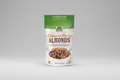 Package of cinnamon honey almonds with Now Real Food branding on a white background