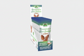 Display of NOW Roasted & Sea Salted Almonds packaging on a white background
