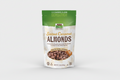 Package of salted caramel almonds with a green and white design.
