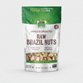 Package of raw Brazil nuts with green and white design