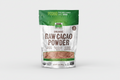 Package of NOW Organic Raw Cacao Powder on a white background
