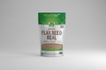 Package of NOW Organic Flax Seed Meal with green and white design