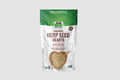 Package of NOW Organic Hemp Seed Hearts with a green and white design.