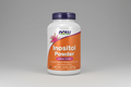Supplement bottle labeled 'Inositol Powder' with NOW brand on a white background