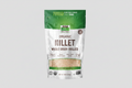 Package of NOW Organic Millet Whole Grain Hulled on a white background