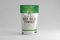 Package of NOW Organic Dry Milk Powder with green and white design