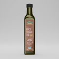 Bottle of Elyndale Rice Bran Oil on a white background