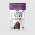 Package of Slender Zero organic allulose with a purple top and white body, featuring a dessert image.
