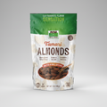 Package of Tamari Almonds with Now Real Food branding on a white background