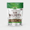 Package of raw walnuts with green and white design