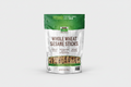 Package of whole wheat sesame sticks with green and white design