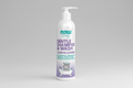 Baby shampoo and wash bottle with NOW Baby branding on a white background