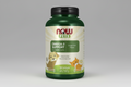 Supplement bottle labeled 'Omega-3 Support' for pets with NOW Pets branding.