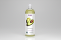 Bottle of NOW Solutions avocado oil on a white background