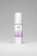 Skincare bottle labeled 'NOW Solutions' on a white background