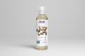 Bottle of NOW Solutions castor oil on a white background