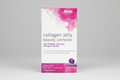 Collagen jelly beauty complex packaging with pink and white design