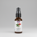 Bottle of NOW Solutions Rosehip Seed Oil on a white background